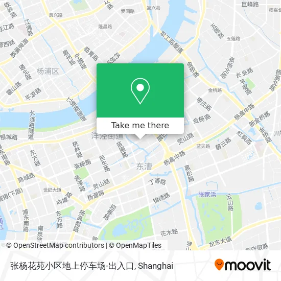 张杨花苑小区地上停车场-出入口 map