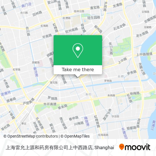 上海雷允上源和药房有限公司上中西路店 map