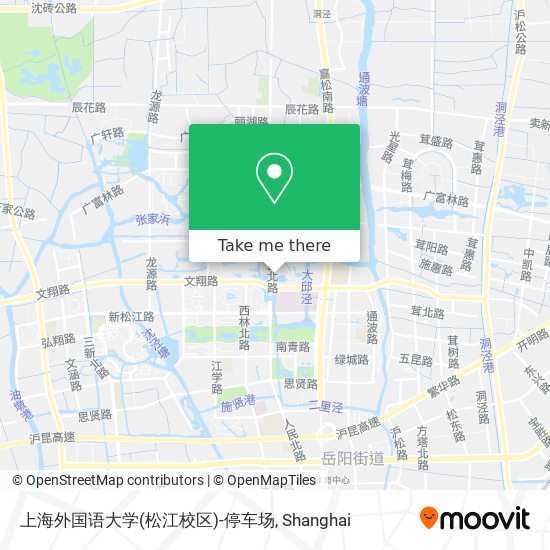 上海外国语大学(松江校区)-停车场 map