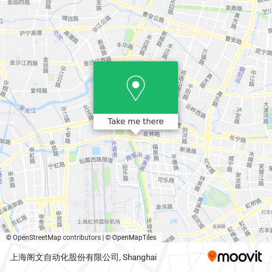 上海阁文自动化股份有限公司 map