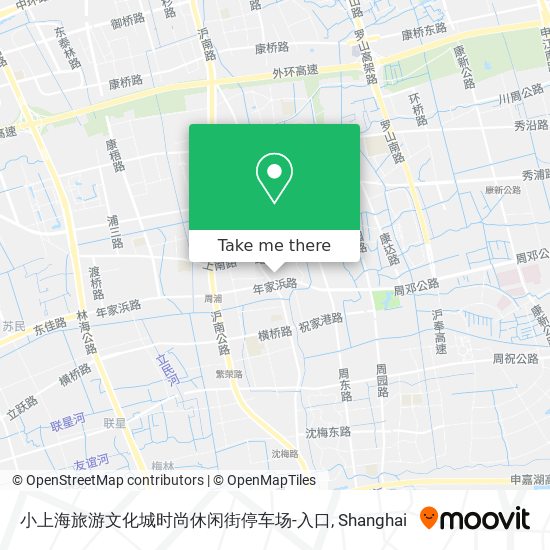 小上海旅游文化城时尚休闲街停车场-入口 map