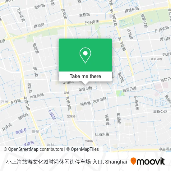 小上海旅游文化城时尚休闲街停车场-入口 map