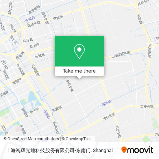 上海鸿辉光通科技股份有限公司-东南门 map