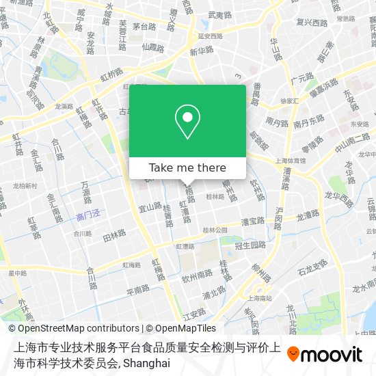 上海市专业技术服务平台食品质量安全检测与评价上海市科学技术委员会 map