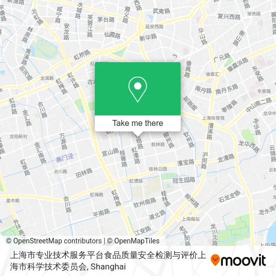上海市专业技术服务平台食品质量安全检测与评价上海市科学技术委员会 map