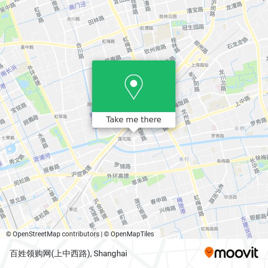 百姓领购网(上中西路) map