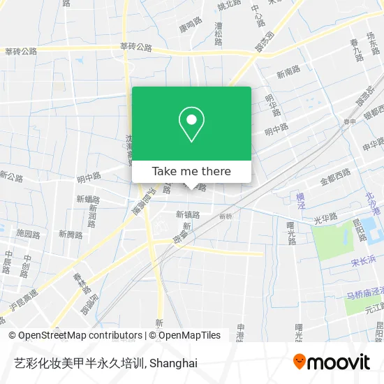 艺彩化妆美甲半永久培训 map