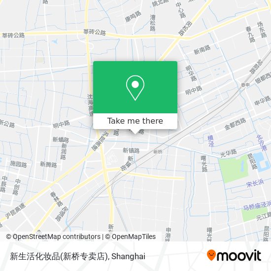 新生活化妆品(新桥专卖店) map