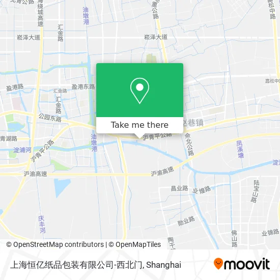上海恒亿纸品包装有限公司-西北门 map