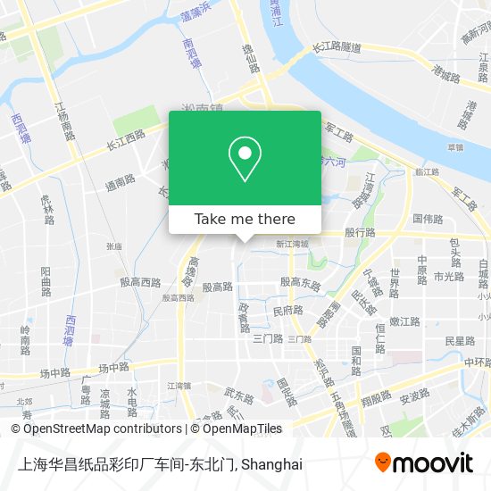 上海华昌纸品彩印厂车间-东北门 map