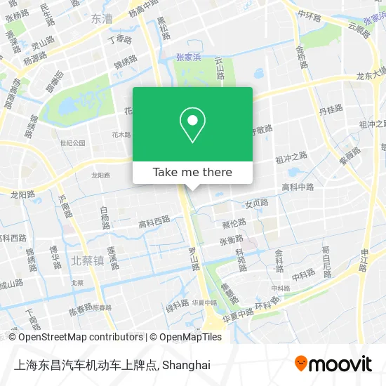 上海东昌汽车机动车上牌点 map