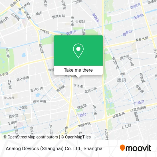 Analog Devices (Shanghai) Co. Ltd. map