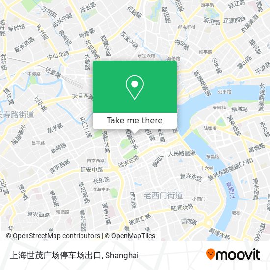 上海世茂广场停车场出口 map