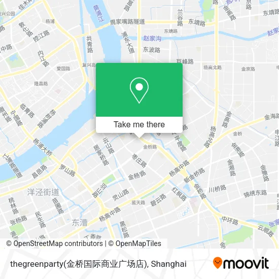 thegreenparty(金桥国际商业广场店) map