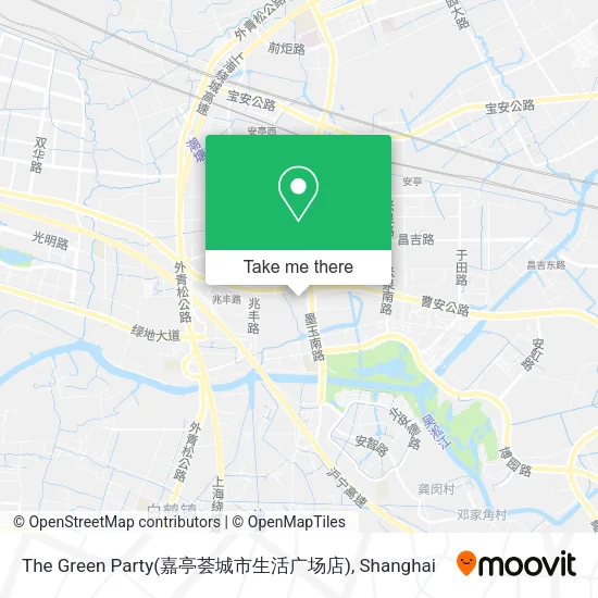 The Green Party(嘉亭荟城市生活广场店) map