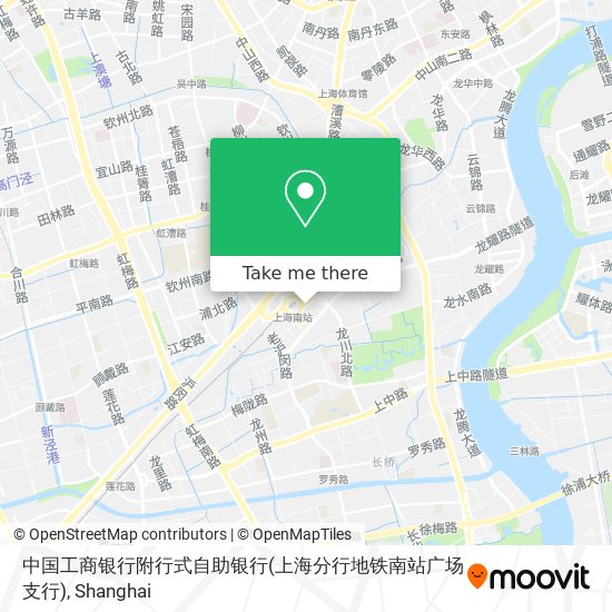 中国工商银行附行式自助银行(上海分行地铁南站广场支行) map