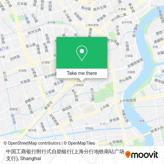 中国工商银行附行式自助银行(上海分行地铁南站广场支行) map