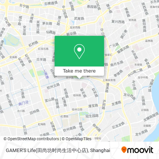 GAMER'S Life(田尚坊时尚生活中心店) map
