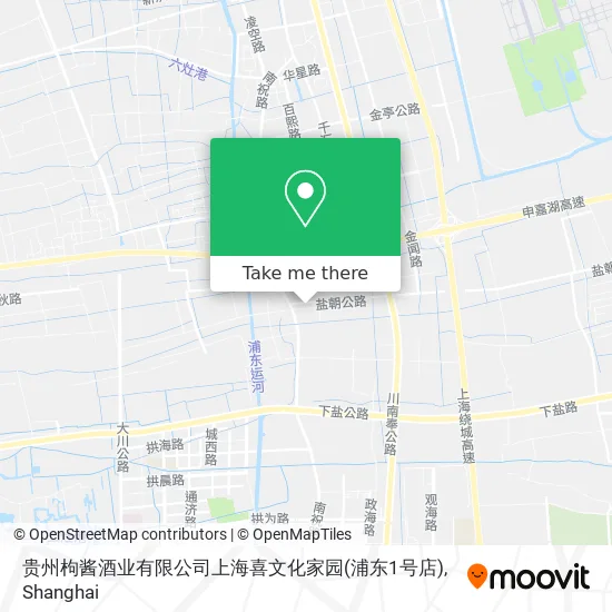 贵州枸酱酒业有限公司上海喜文化家园(浦东1号店) map