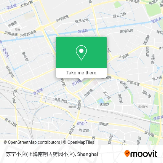 苏宁小店(上海南翔古猗园小店) map