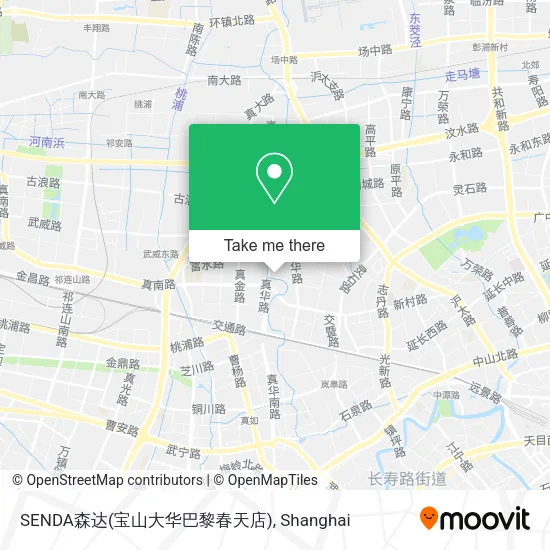 SENDA森达(宝山大华巴黎春天店) map