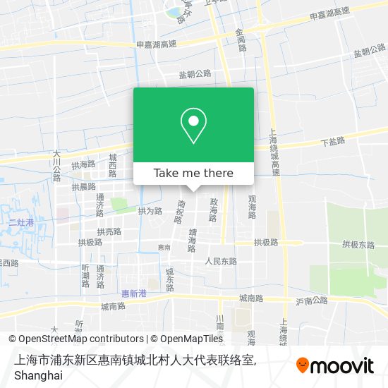 上海市浦东新区惠南镇城北村人大代表联络室 map