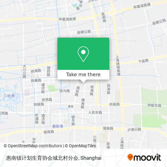 惠南镇计划生育协会城北村分会 map