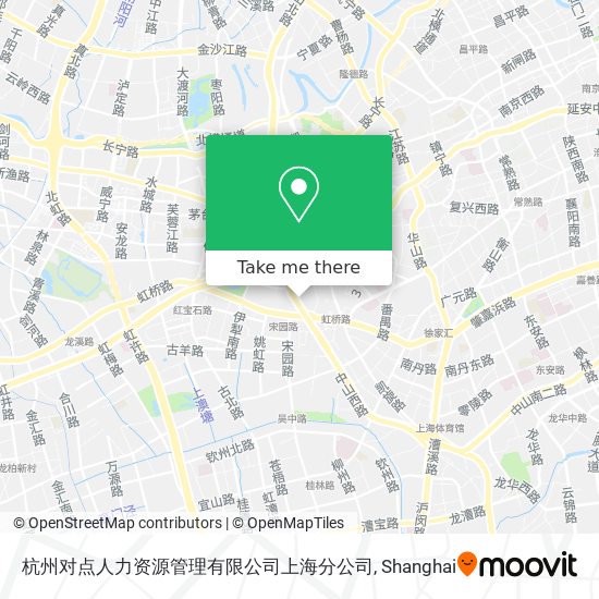 杭州对点人力资源管理有限公司上海分公司 map