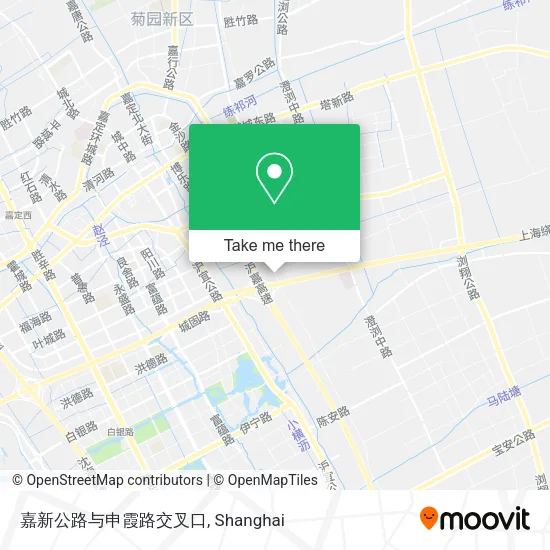 嘉新公路与申霞路交叉口 map