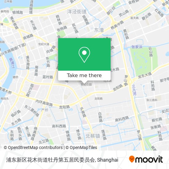 浦东新区花木街道牡丹第五居民委员会 map