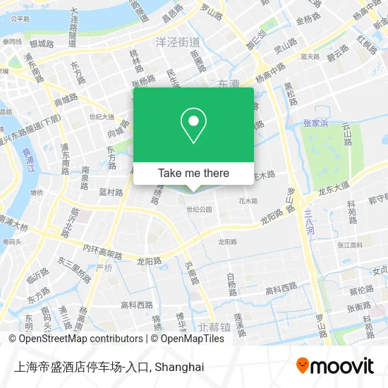 上海帝盛酒店停车场-入口 map