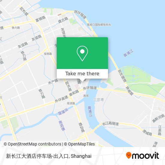 新长江大酒店停车场-出入口 map