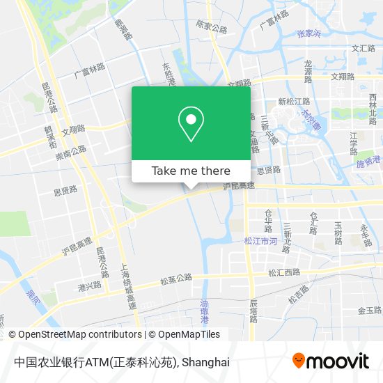 中国农业银行ATM(正泰科沁苑) map