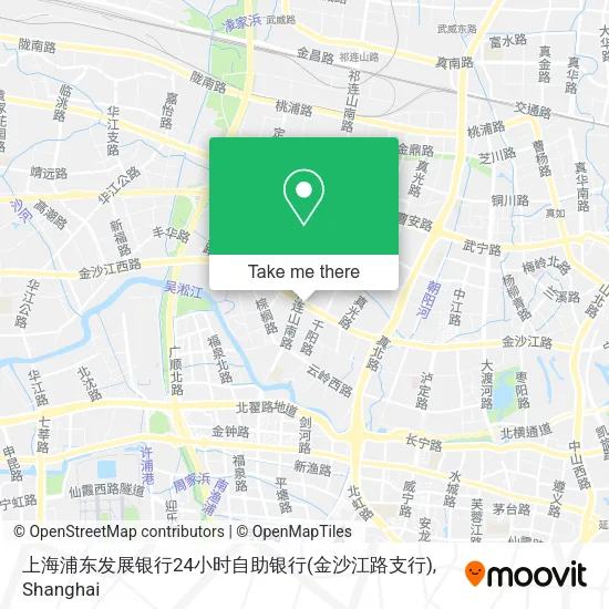 上海浦东发展银行24小时自助银行(金沙江路支行) map