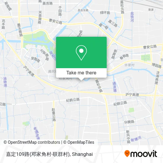 嘉定109路(邓家角村-联群村) map