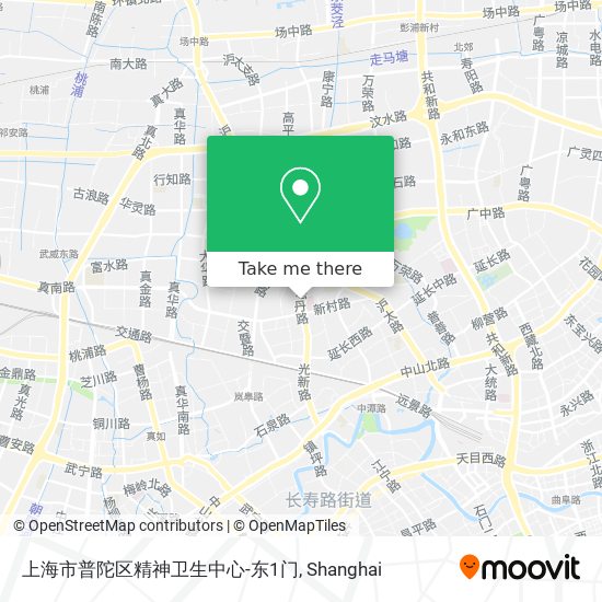 上海市普陀区精神卫生中心-东1门 map