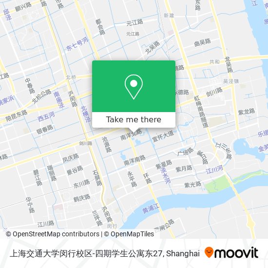 上海交通大学闵行校区-四期学生公寓东27 map