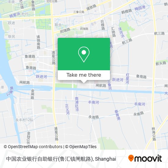 中国农业银行自助银行(鲁汇镇闸航路) map