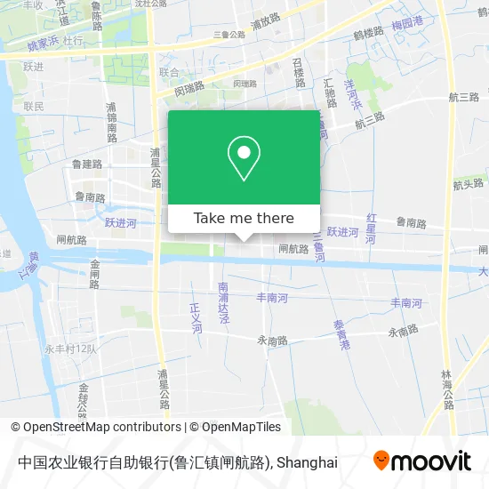 中国农业银行自助银行(鲁汇镇闸航路) map