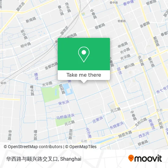 华西路与颛兴路交叉口 map