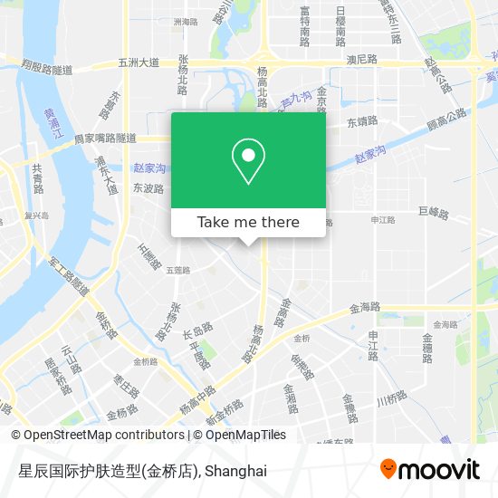 星辰国际护肤造型(金桥店) map