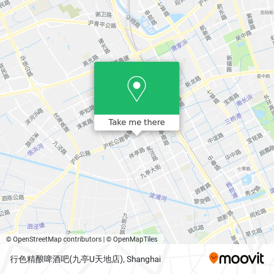 行色精酿啤酒吧(九亭U天地店) map