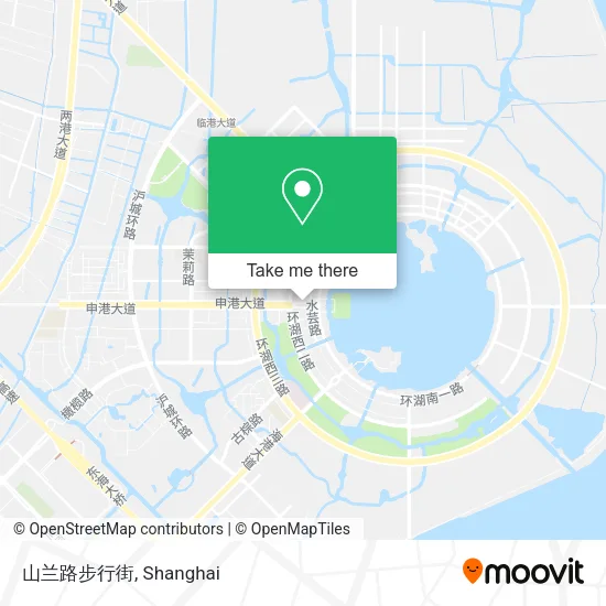 山兰路步行街 map