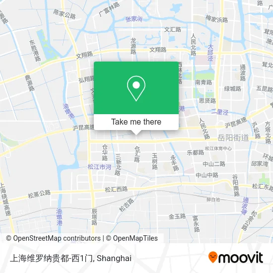 上海维罗纳贵都-西1门 map
