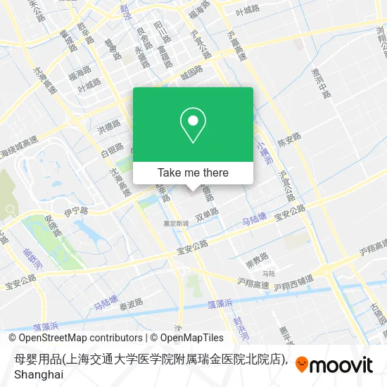 母婴用品(上海交通大学医学院附属瑞金医院北院店) map