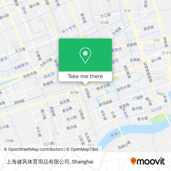 上海健风体育用品有限公司 map