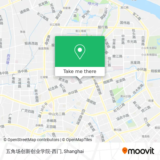 五角场创新创业学院-西门 map