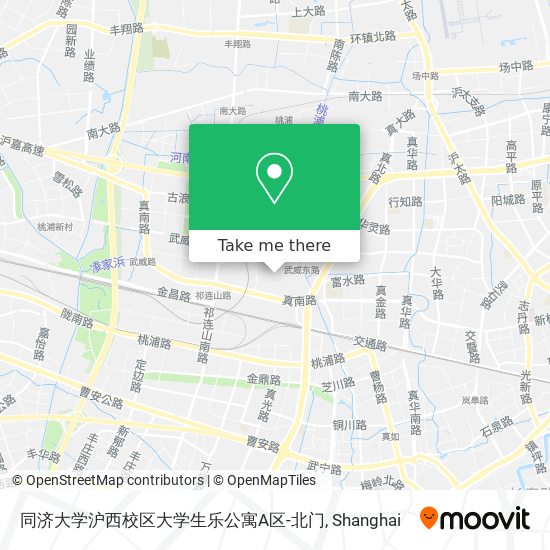 同济大学沪西校区大学生乐公寓A区-北门 map