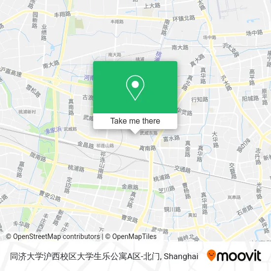 同济大学沪西校区大学生乐公寓A区-北门 map