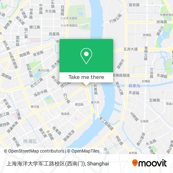 上海海洋大学军工路校区(西南门) map